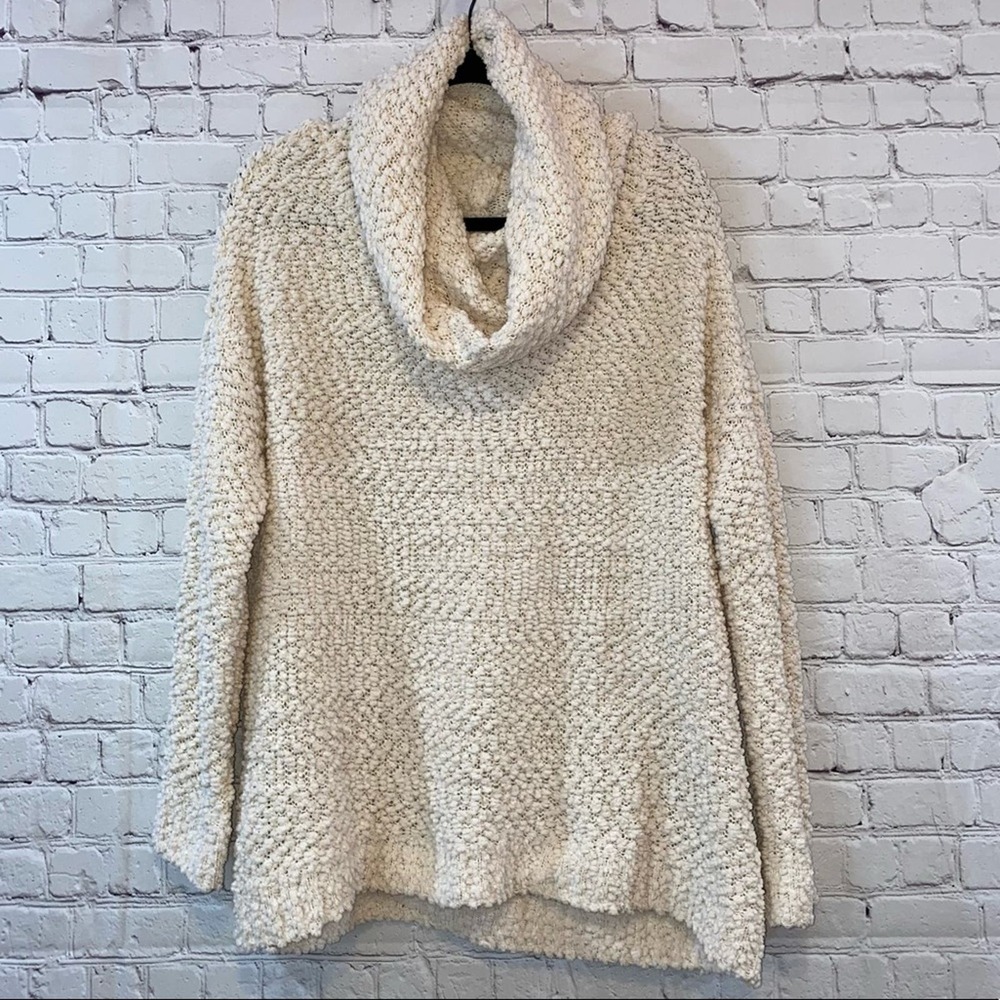 Altar’d State Chunky Cream Turtle Neck Long Sleeve Sweater